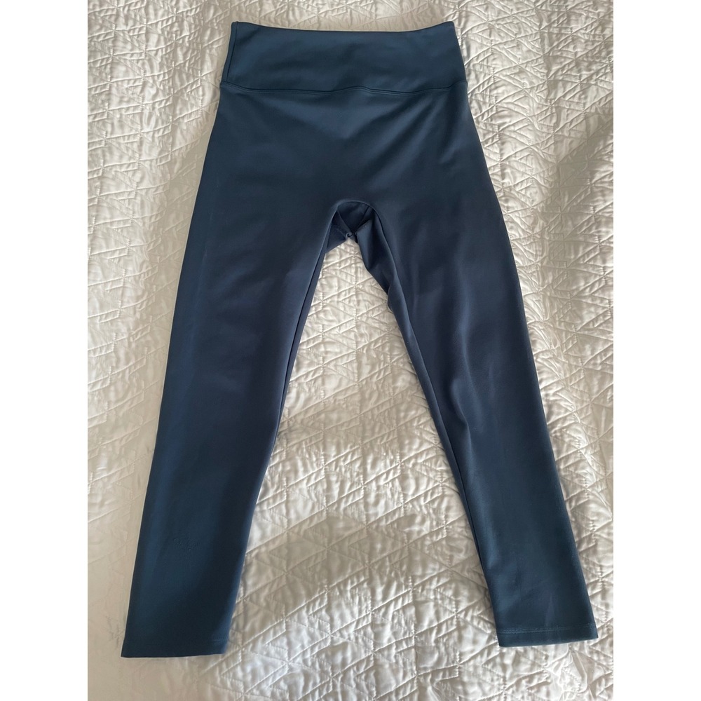 Girlfriend Collective Leggings High Rise Compressive Slate Blue Size-L